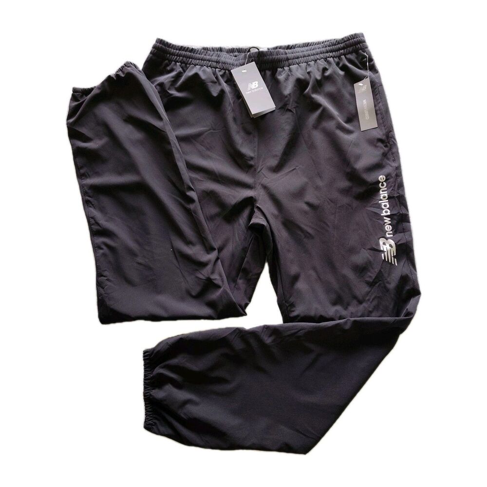 NEW BALANCE All Motion JOGGERS Mens Running Pants Mesh Lined Black Size XL